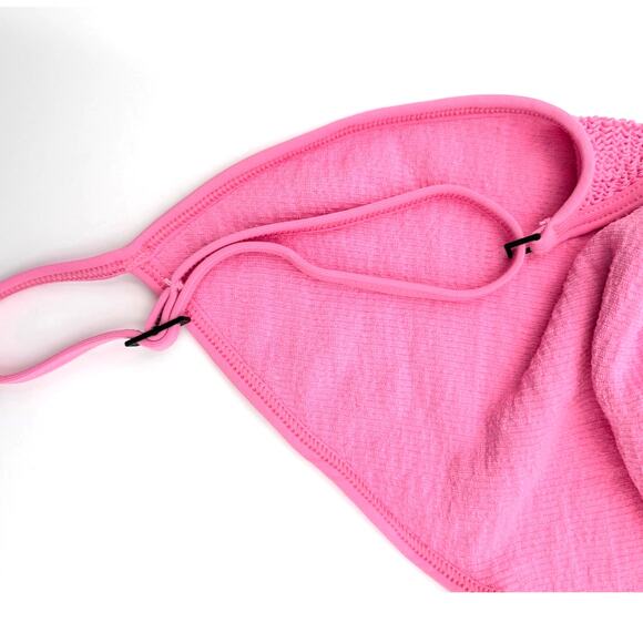 Bond Eye Women's Elena Open Back One Piece Swimsuit Candy Pink Recycled One Size - Picture 9 of 9